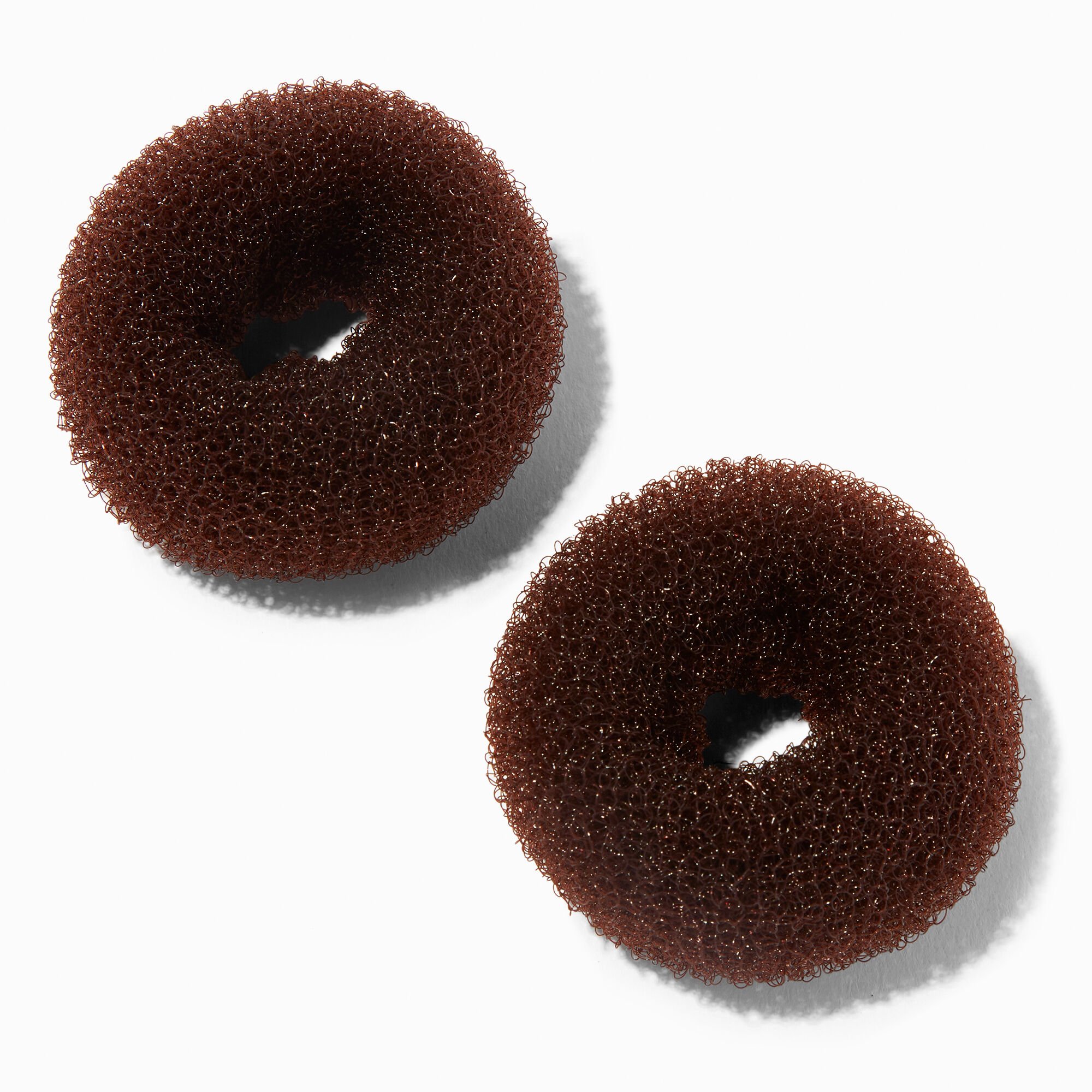 Mini donuts pour cheveux châtains - Lot de 2,