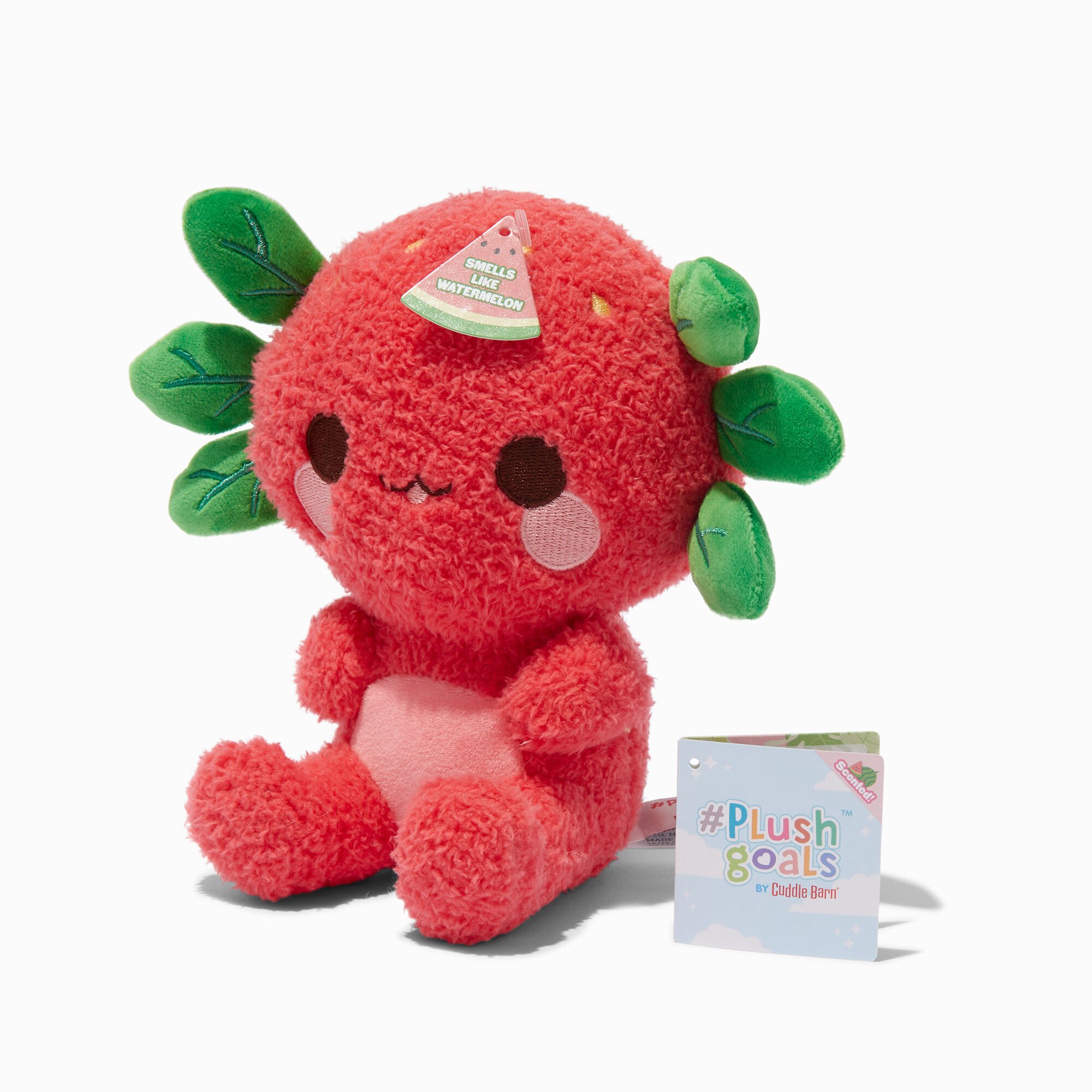 #Plush Goals by Cuddle Barn® 6'' Watermelon Axolotl Soft Toy,