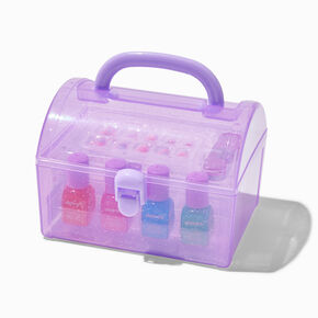 Claire&#39;s Club Purple Nail Kit Treasure Chest,